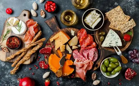 Europeisk antipasti och charkuteri
